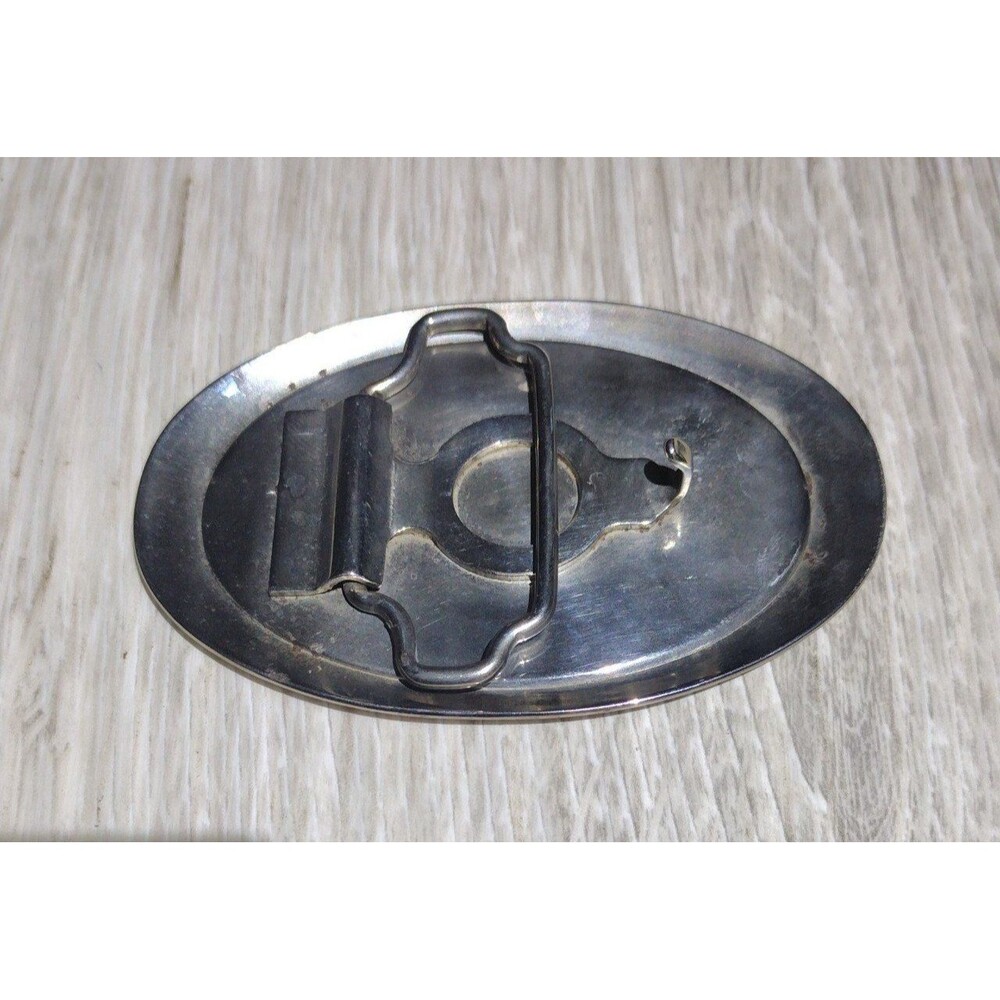 Vintage 70'ish Enameled Belt Buckle - Picture 2 of 6